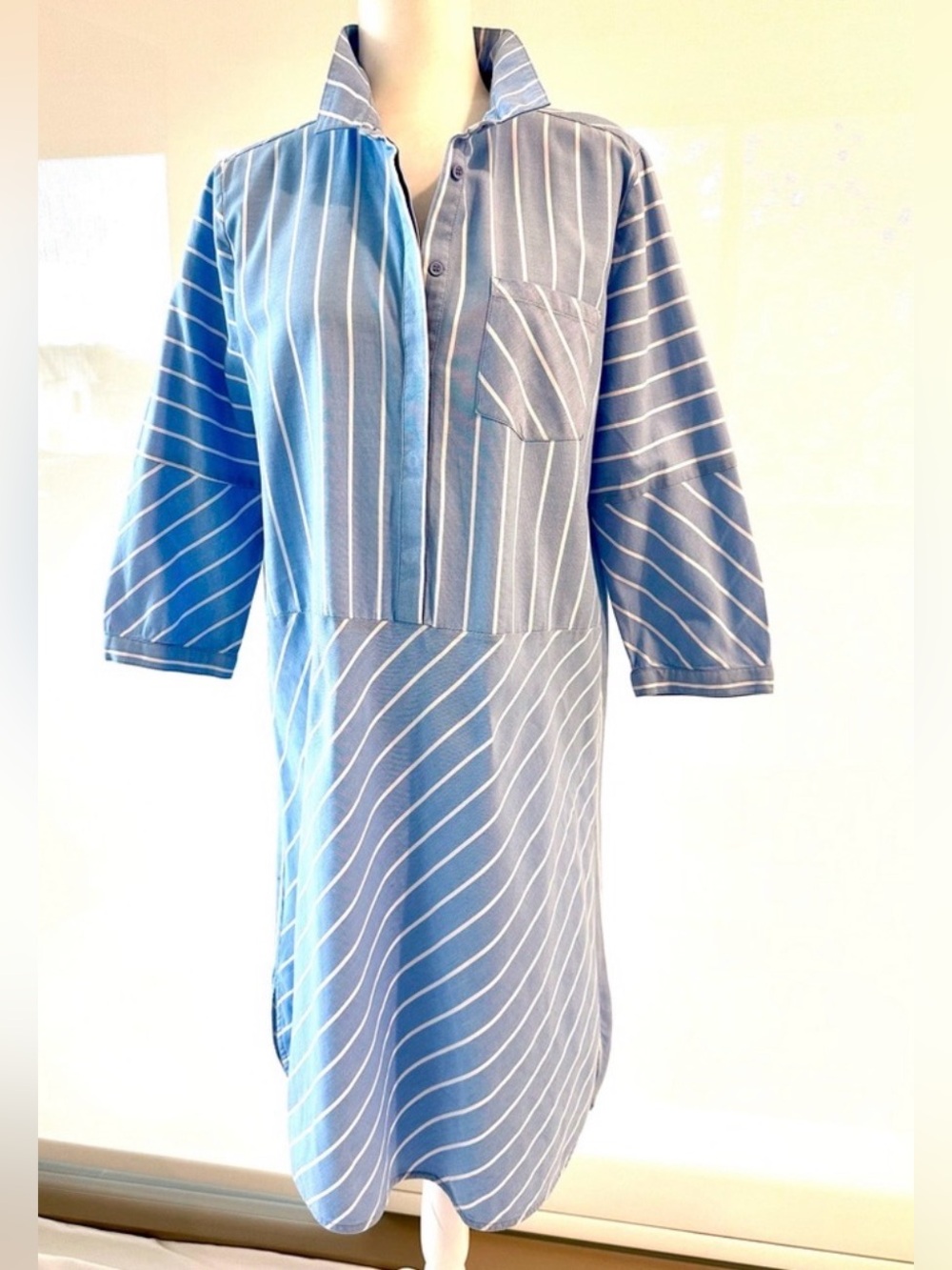 Culture Blue and White Striped Shirt Dress “Understated” - Picture 4 of 15